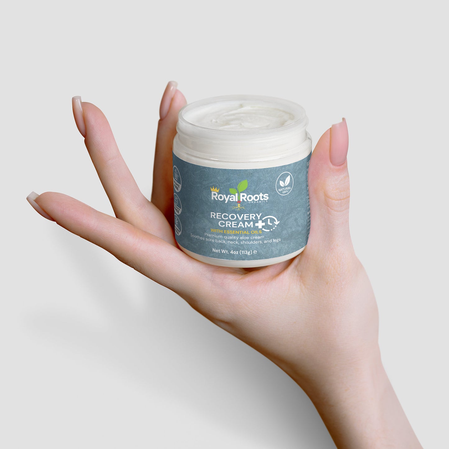 Natures Recovery Cream *Great for Massages* (Calms the body made with aloe, grapeseed oil, and our essential oil blend to provide a silky, hydrating sensation for your skin)