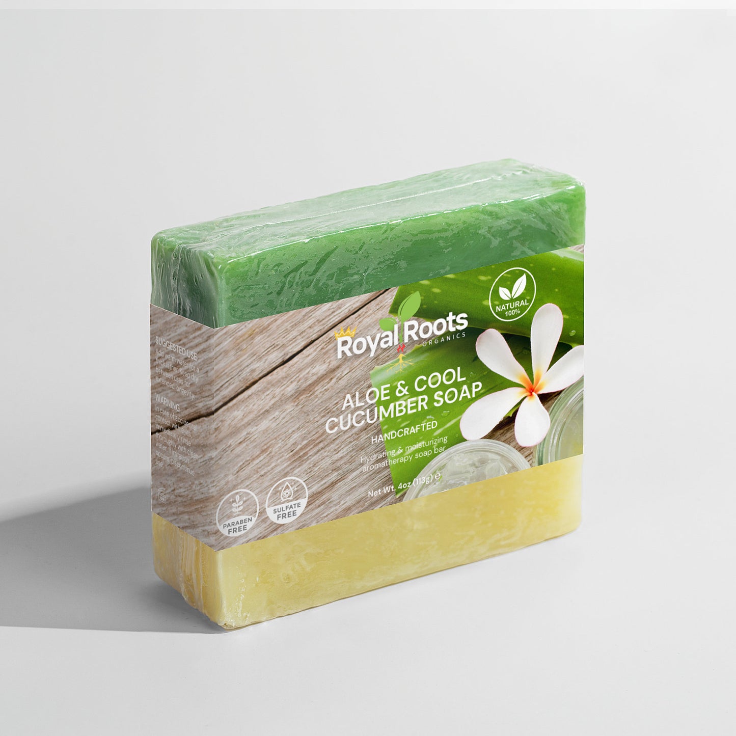 Aloe & Cool Cucumber Soap 100% Natural, Gentle Hydration: Ideal for sensitive skin