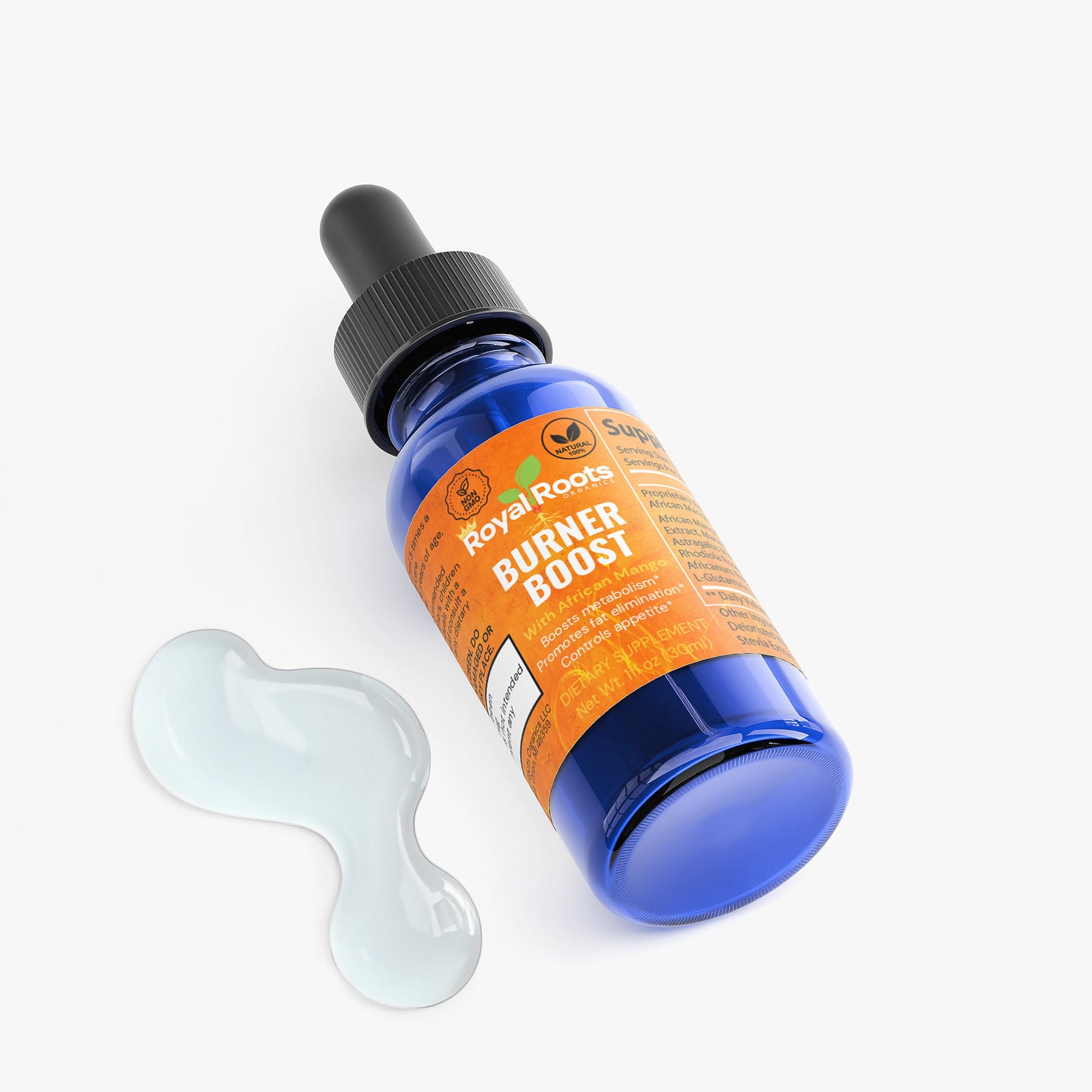 Burner Boost - Fat Burner Drops with African Mango 1 oz (Promotes the body's utilization of fat for energy, leading to a reduction in weight. Free from steroids and stimulants)