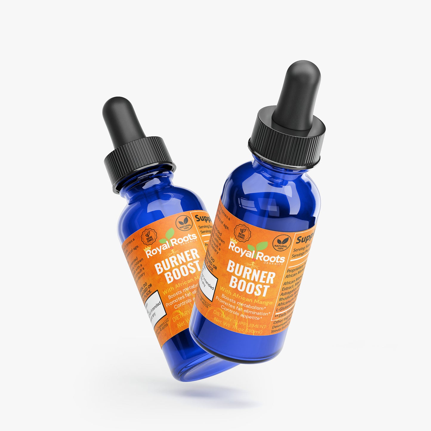 Burner Boost - Fat Burner Drops with African Mango 1 oz (Promotes the body's utilization of fat for energy, leading to a reduction in weight. Free from steroids and stimulants)