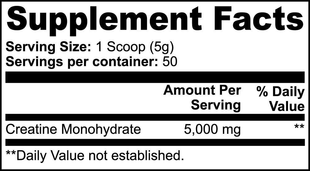 Creatine Monohydrate Powder – 100% Pure Micronized Creatine for Strength, Power & Muscle Recovery