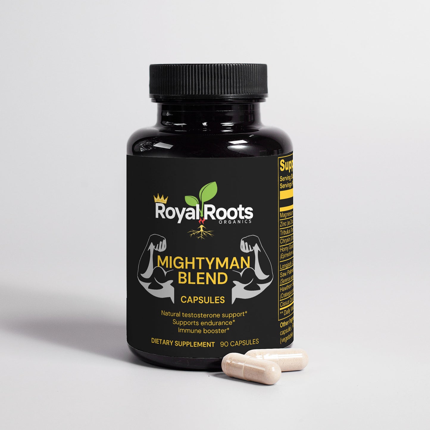 MightyMan Testosterone Boosting Blend (100% Natural)  Helps Increase strength, libido, and immune response