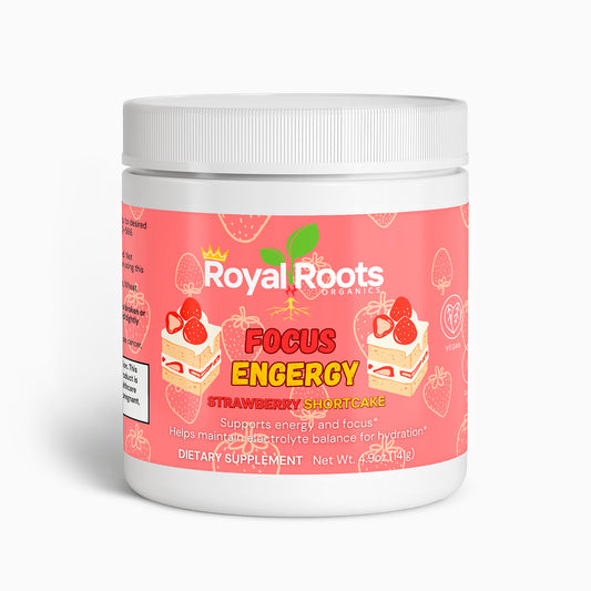 Focus Energy Powder "Strawberry Shortcake Flavor" (Clean Jitter-Free Energy, Mental Clarity & Hydration Support)