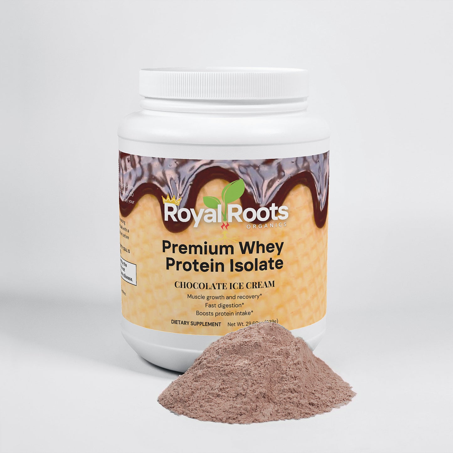 Premium Whey Protein Isolate Chocolate Ice Cream  (Easily Digestible, 100% Whey Isolate)