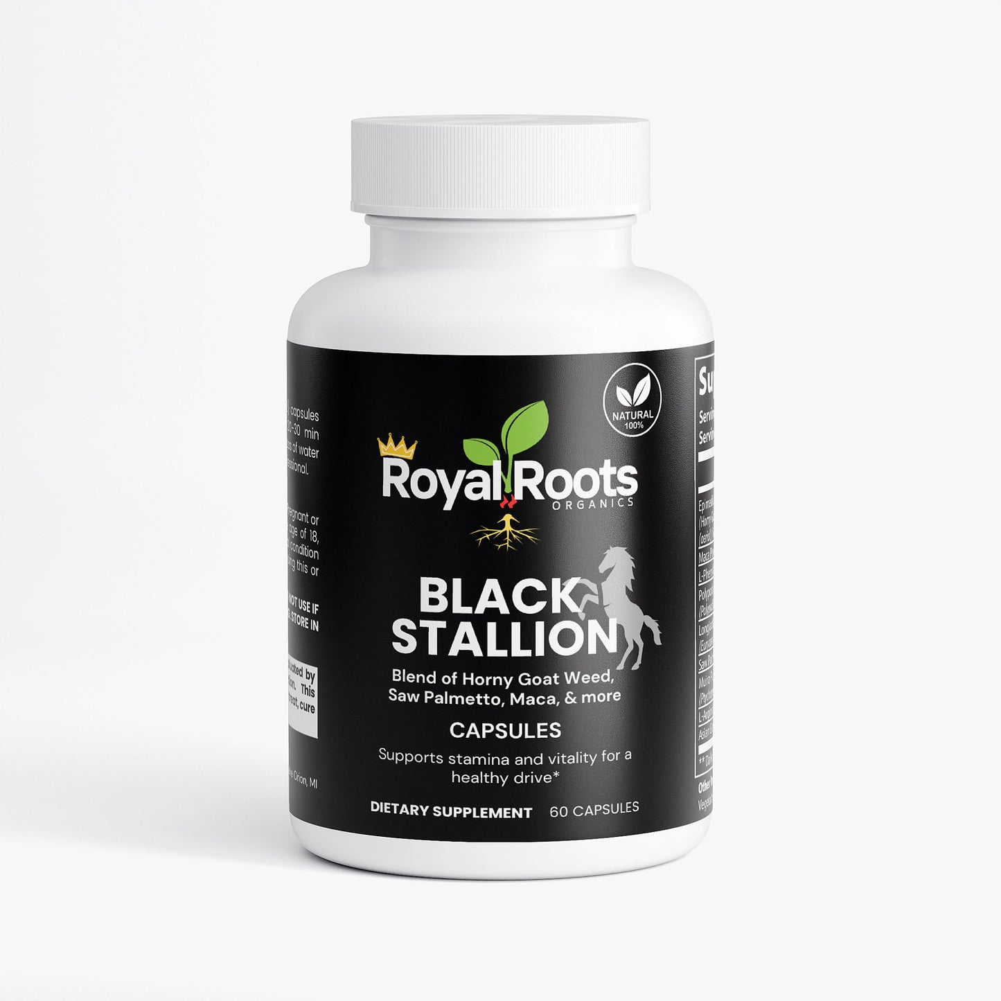 Black Stallion (100% Natural Herbal Blend for Stamina and Vitality)