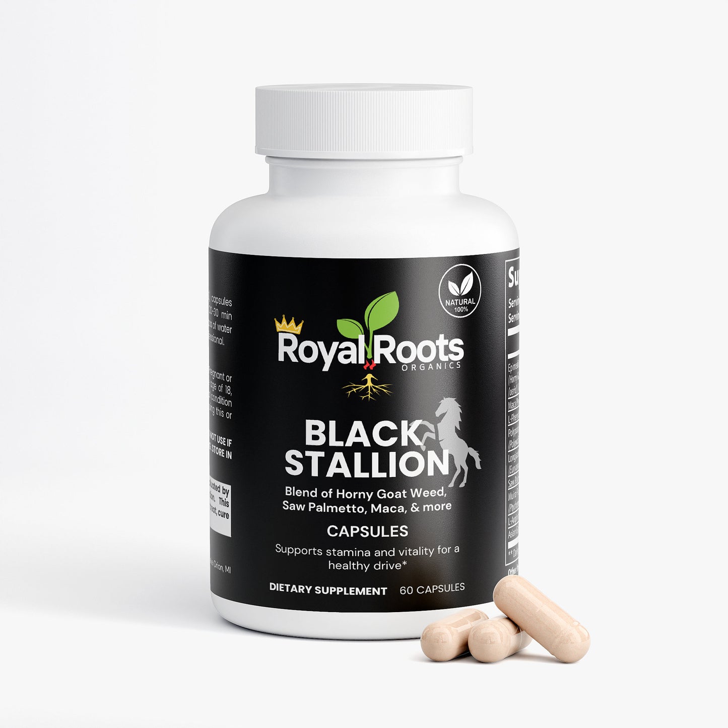 Black Stallion (100% Natural Herbal Blend for Stamina and Vitality)