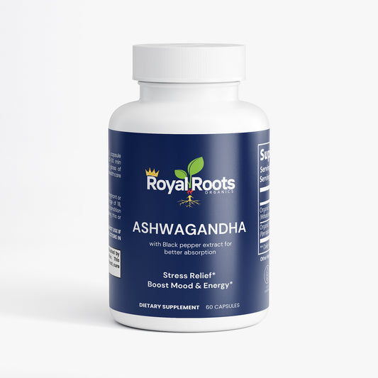 Ashwagandha Herbal Supplement (Stress Relief, Energy Support, Occasional Sleeplessness, Vegan, 100% Pure, Non-GMO)