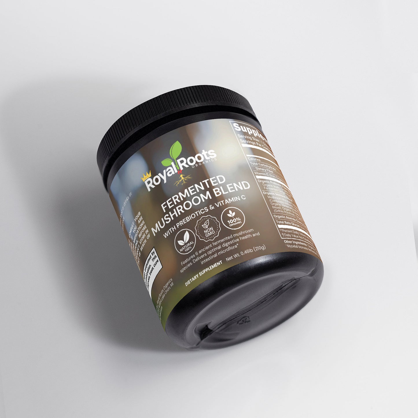 Premium Fermented Mushroom Blend - (100% Organic) Cordyceps, Reishi, Shiitake, Maitake, and Turkey Tails. Naturally occurring vitamins and minerals