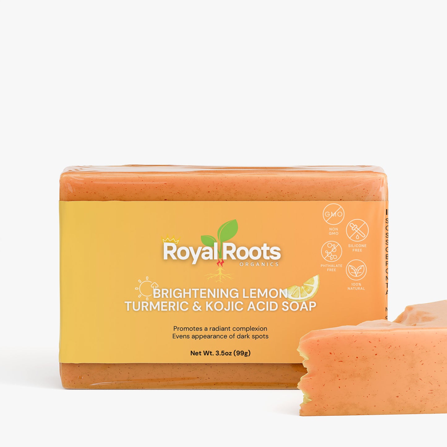 Turmeric & Kojic Acid Brightening Soap, Dark Spot Remover and Glowing Skin Soap