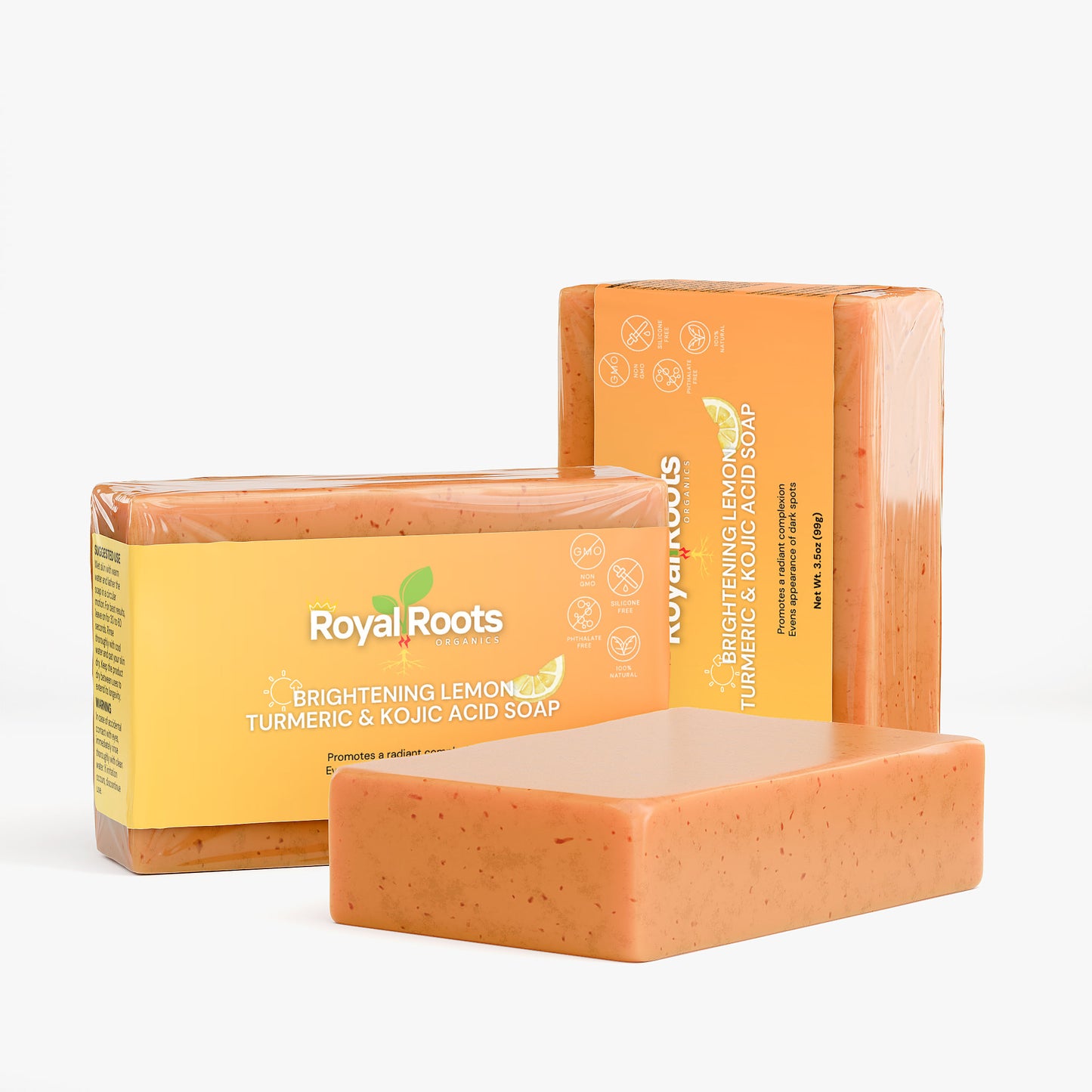 Turmeric & Kojic Acid Brightening Soap, Dark Spot Remover and Glowing Skin Soap