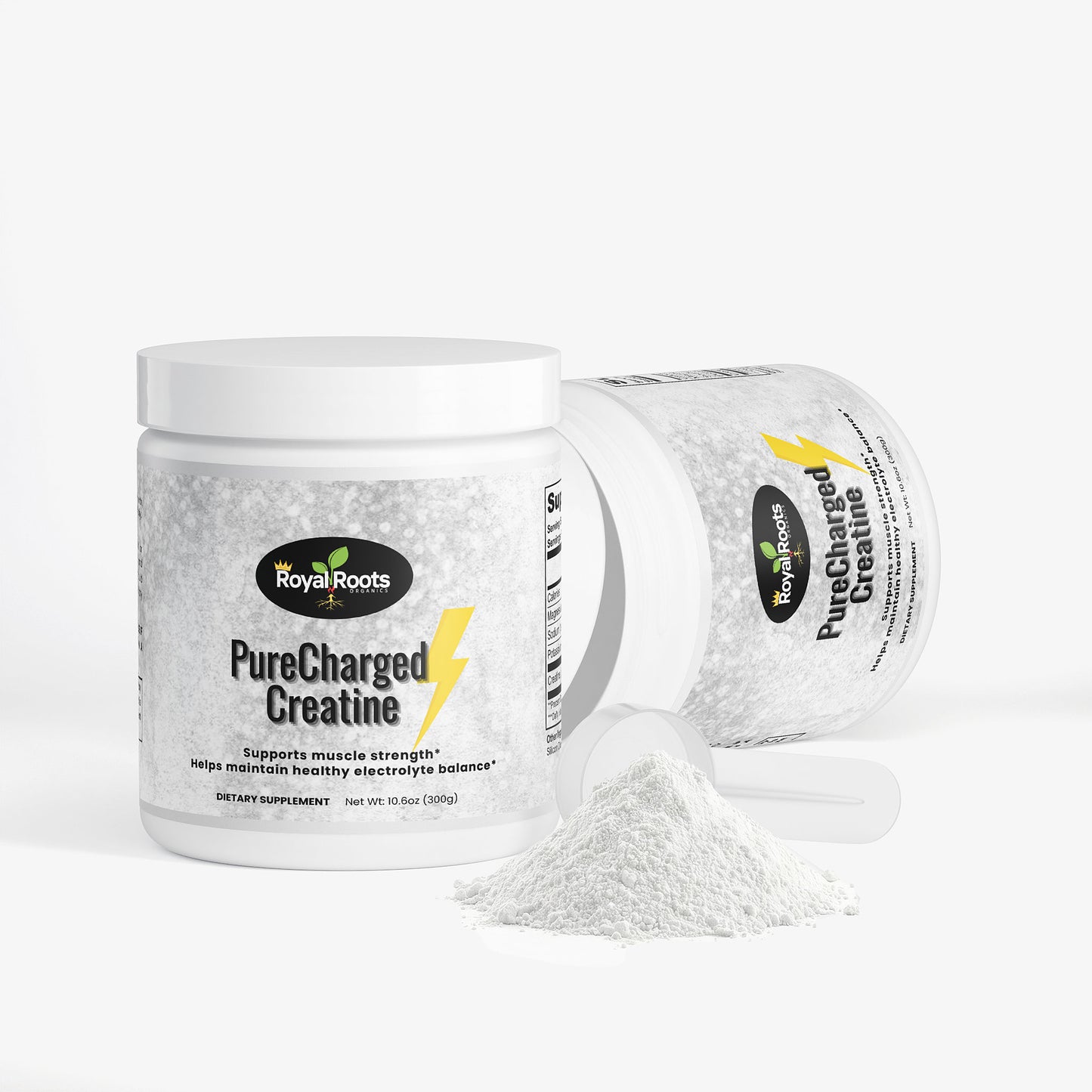 PureCharged Creatine™ – Creatine monohydrate combined with essential electrolytes to support strength, hydration, and high-intensity performance.