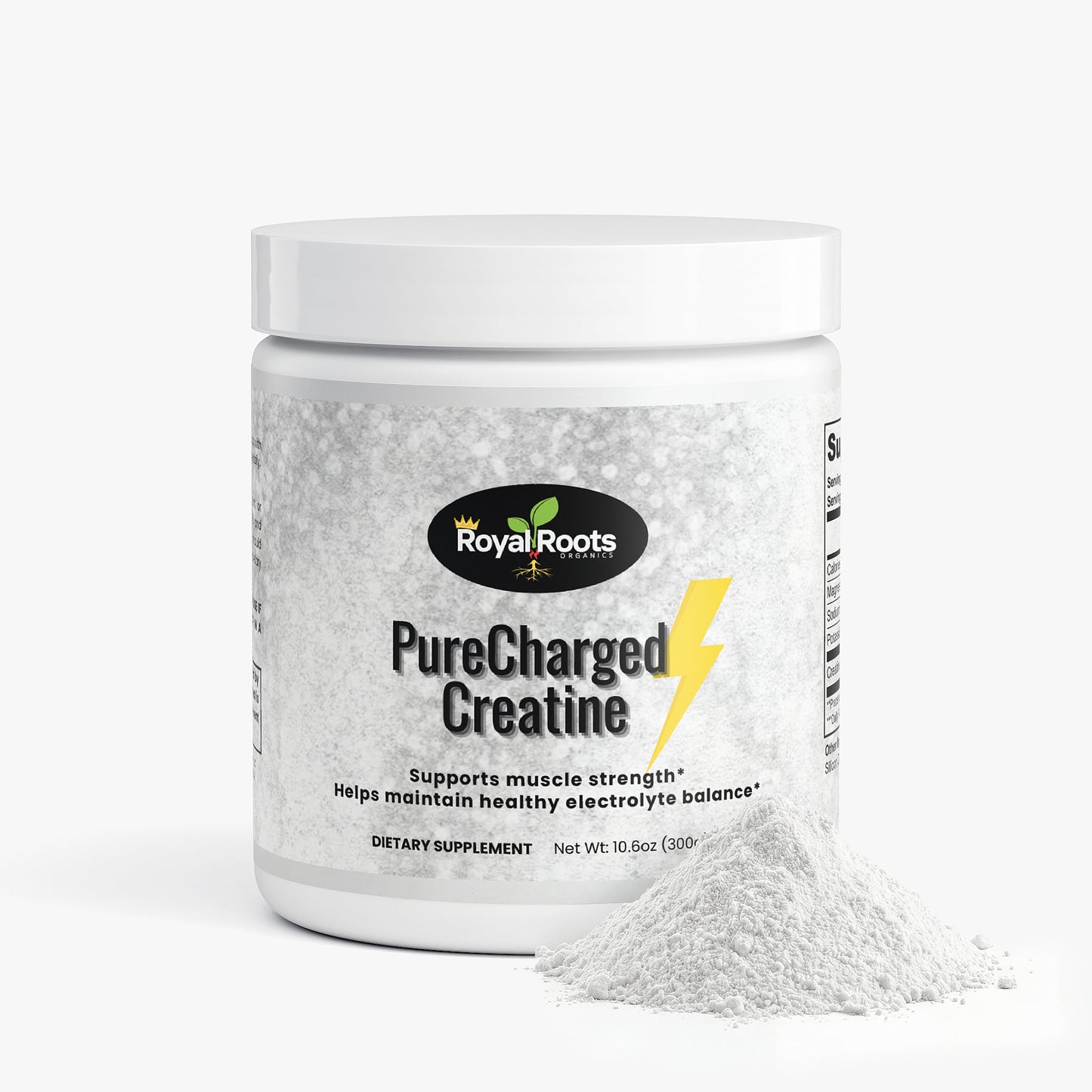 PureCharged Creatine™ – Creatine monohydrate combined with essential electrolytes to support strength, hydration, and high-intensity performance.