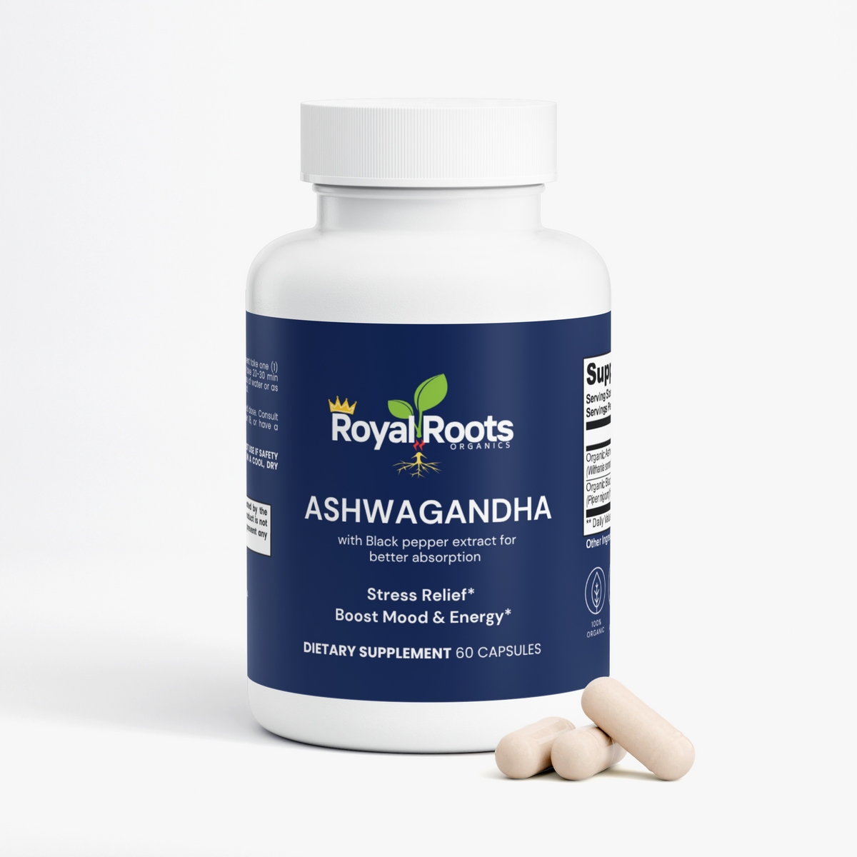 Organic Ashwagandha Capsules for Stress & Steady Energy