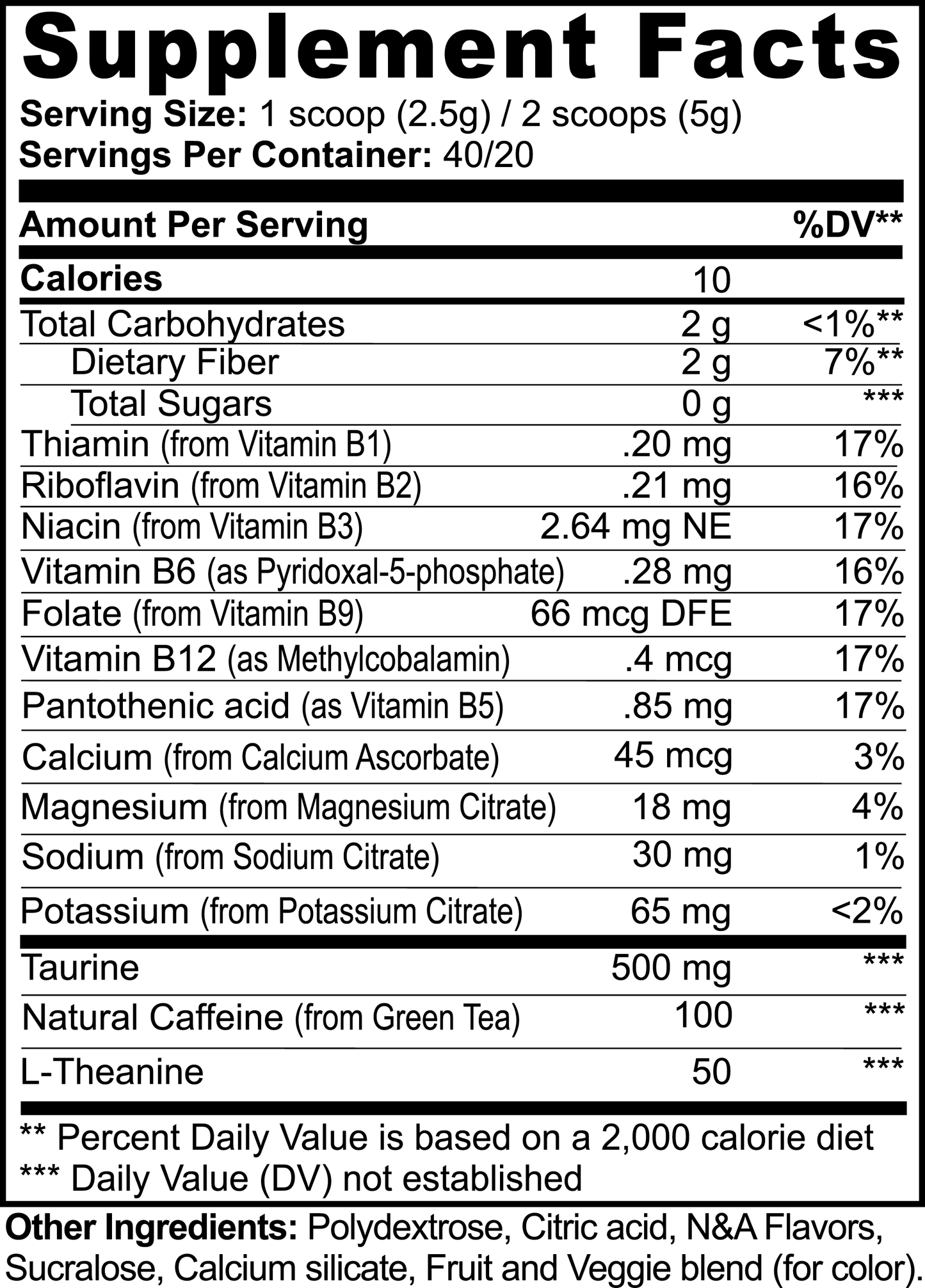 Focus Energy Powder "Strawberry Shortcake Flavor" (Clean Jitter-Free Energy, Mental Clarity & Hydration Support)