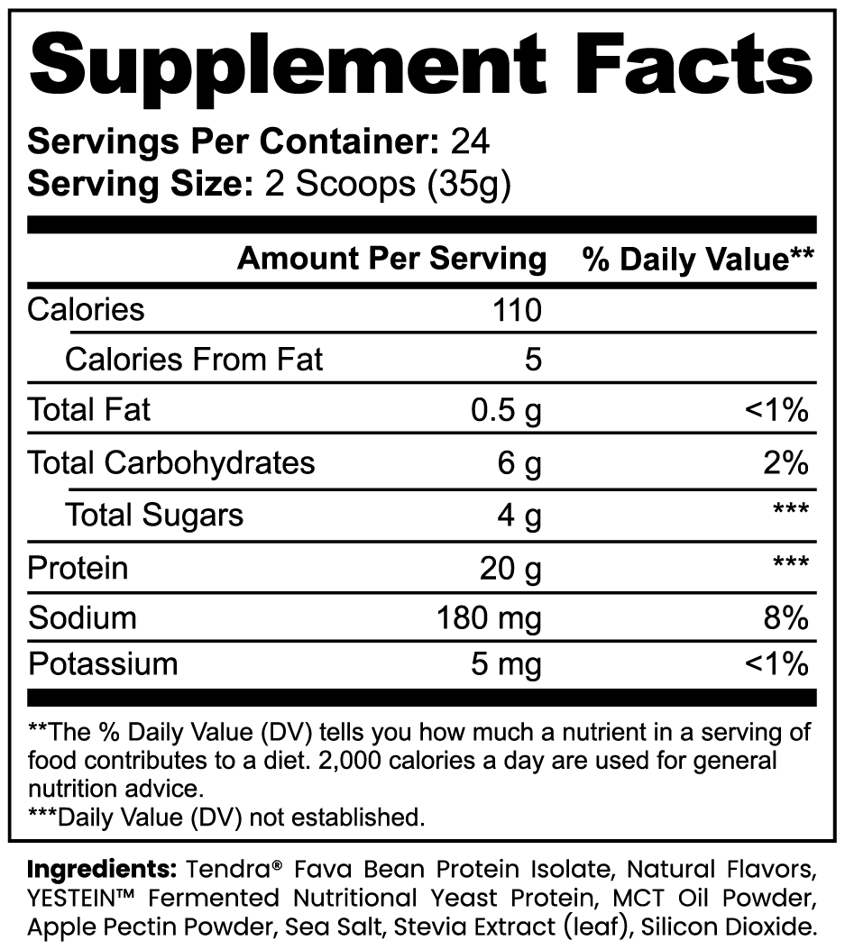 Vanilla Plant Protein (Cake Icing)